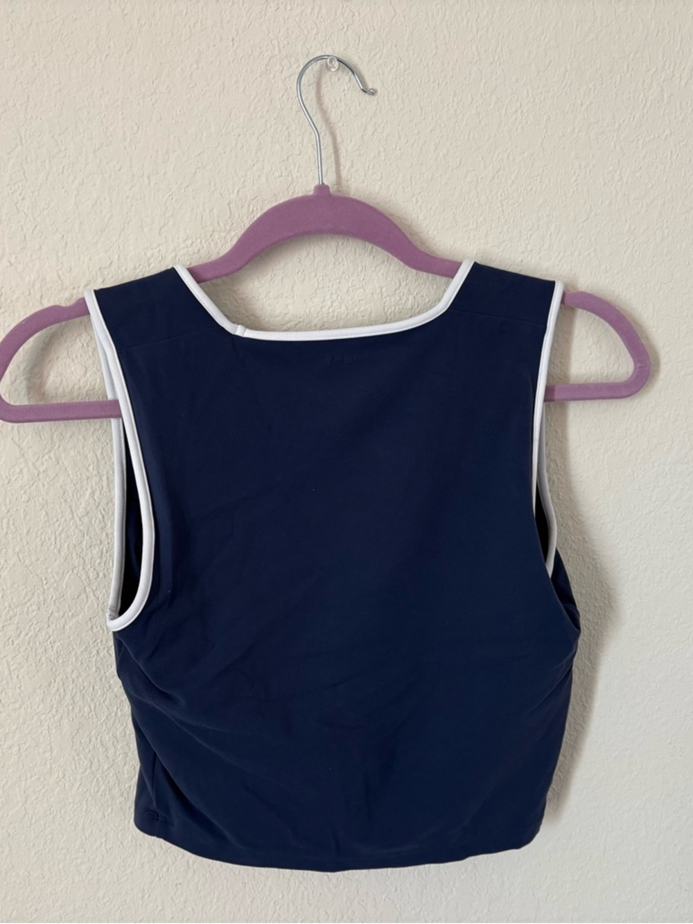 YPB Navy Contrast-Trim Tank Top - Picture 3 of 5